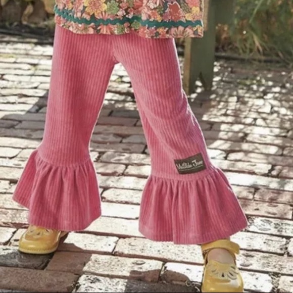 Matilda Jane Other - Matilda Jane Big Girl Pink Big Ruffles Pants NWT